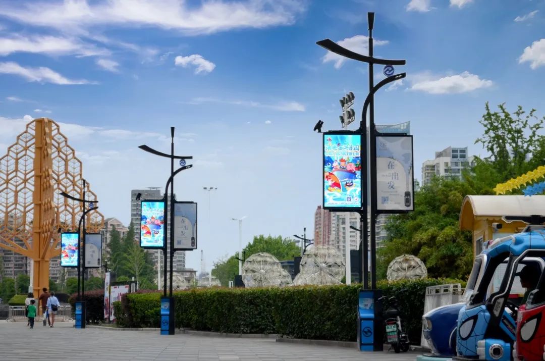 智慧路灯效果图
